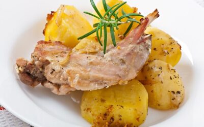 Agnello al forno con patate