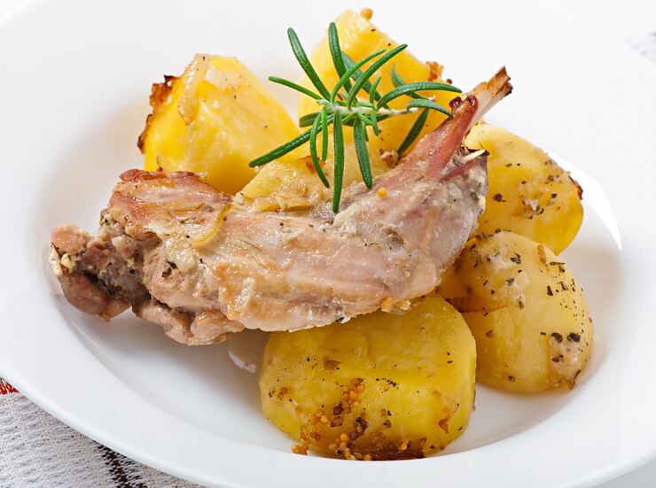 Agnello al forno con patate